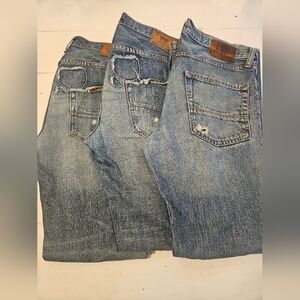 Ruehl No.925 Light Blue Distressed Relaxed Jeans